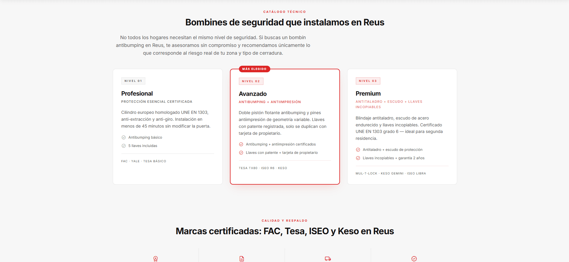 Captura de pantalla del proyecto de desarrollo web Cerrajero Eficaz